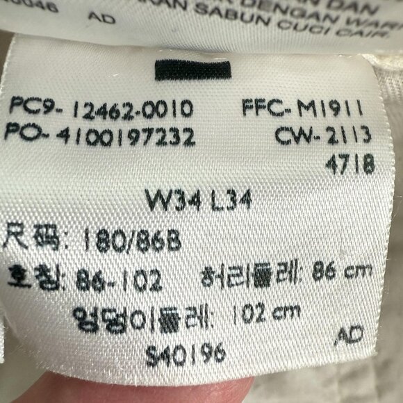 Levi's Cargo Pants Mens 34 Khaki Beige PC9-12462-0010 Utility White Tab 35x31 - Picture 4 of 12